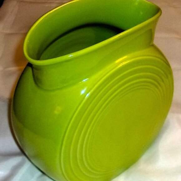 Fantastic Green Vintage Homer Laughlin Fiesta Millennium II Disc Vase - Picture 2 of 3